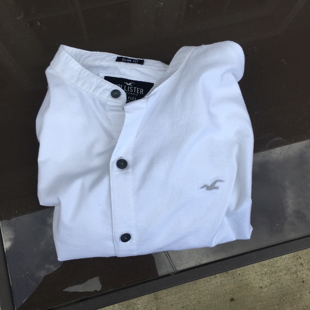 Hollister white Slim Fit button Shirt (medium)